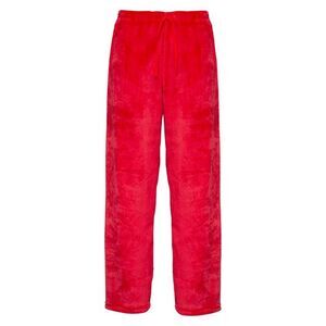 Ribbon Unisex Adult Eskimo Style Fleece Lounge Pants / Red